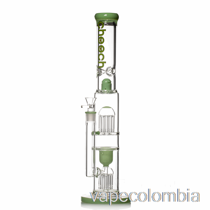 Kit Completo De Vapeo Cheech Glass Doble árbol Big Rig Bong Verde